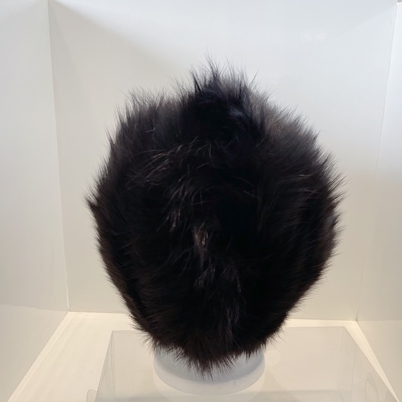 Vintage Black Fur Hat - Picture 8 of 11